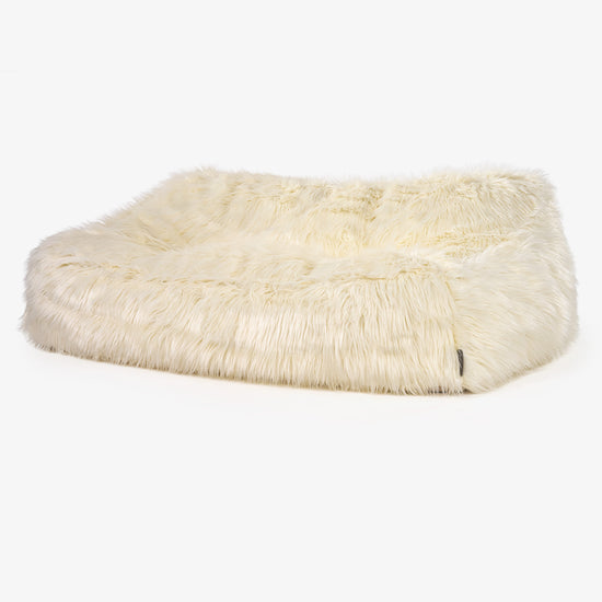 Pohovka sedací vak Sloucher - Mongolská Umelá Kožušina Smotanová 01