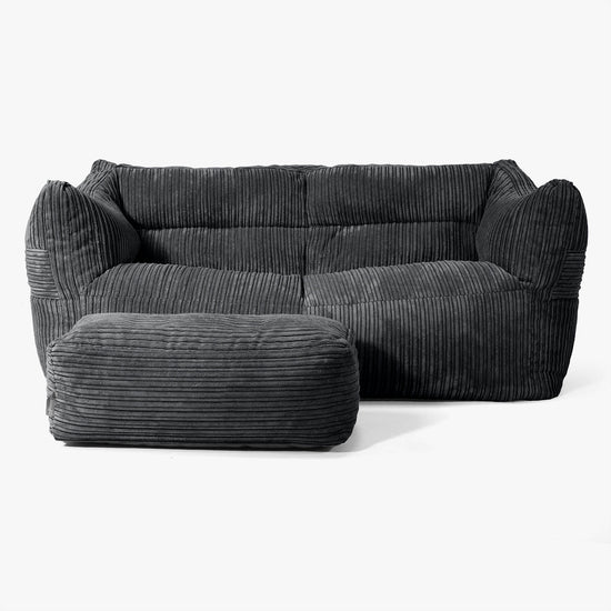 Victor Sofa Bean Bag - Cord Black 02