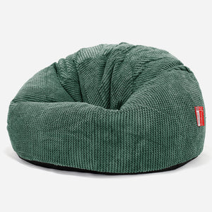Klasická stolička sedací vak - Pom Pom Machová Zelená