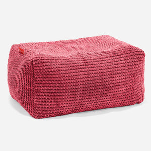 Malá podnožka - Pom Pom Pastelová červená