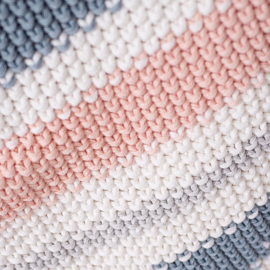 Deka / prikrývka - Pletené Pruh Pastel 04