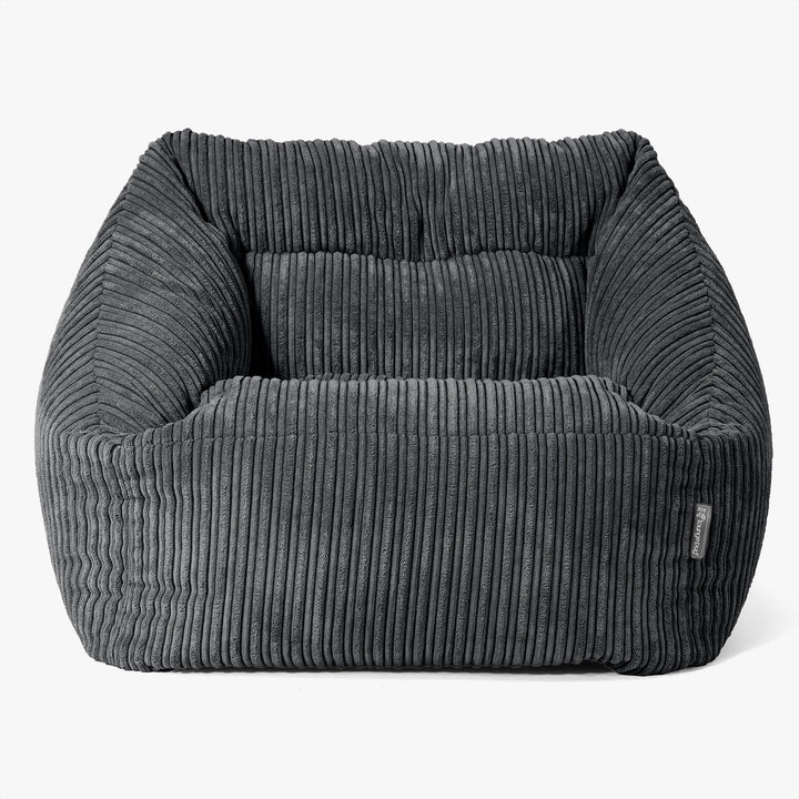 Maya Bean Bag Chair - Cord Black 03