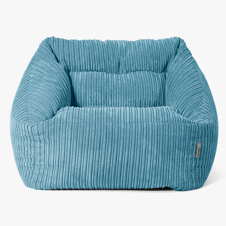 Maya Bean Bag Chair - Cord Aegean Blue 03