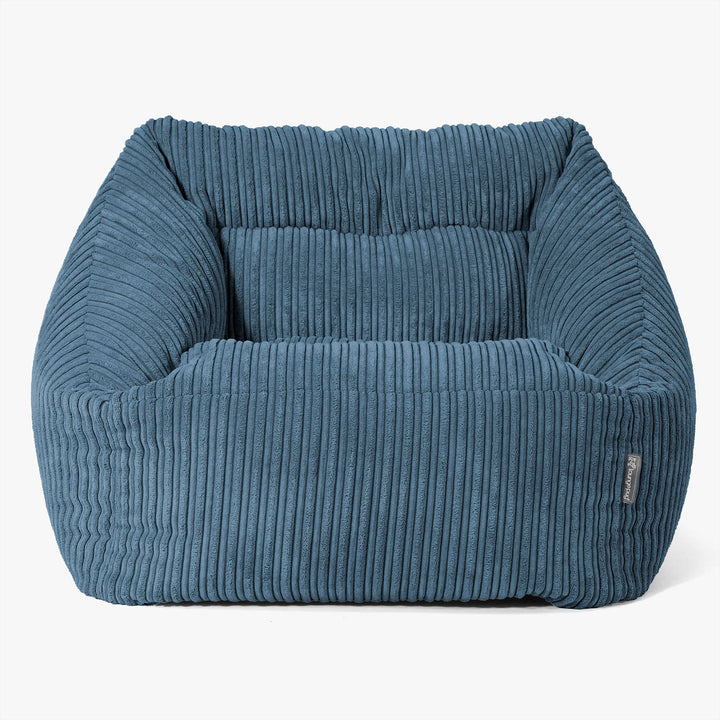 Maya Bean Bag Chair - Cord Navy Blue 03