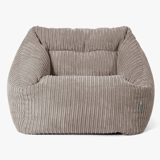 Maya Bean Bag Chair - Cord Dovetail Grey 03