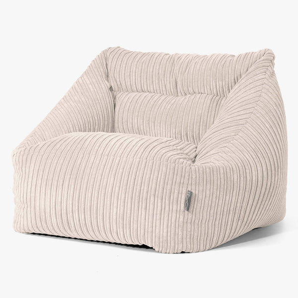 Maya Bean Bag Chair - Cord Ivory 01