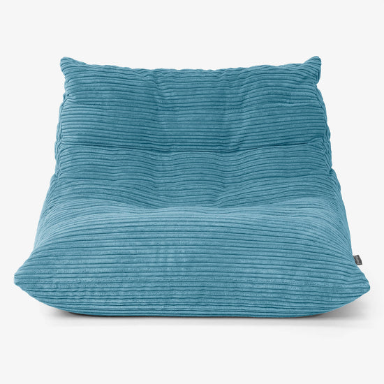 Sedací vak Noah na podlahu - Menčester Morská modrá 01