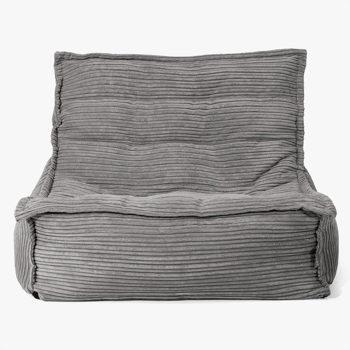 Oliver Floor Bean Bag Chair - Cord Graphite Grey 02