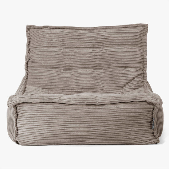 Oliver Floor Bean Bag Chair - Cord Dovetail Grey 02