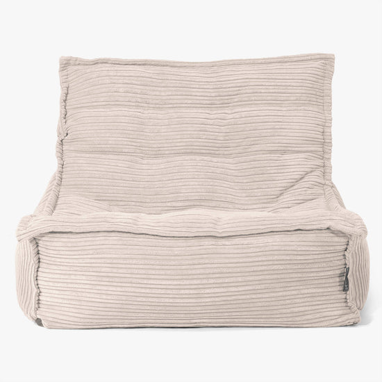 Oliver Floor Bean Bag Chair - Cord Ivory 02