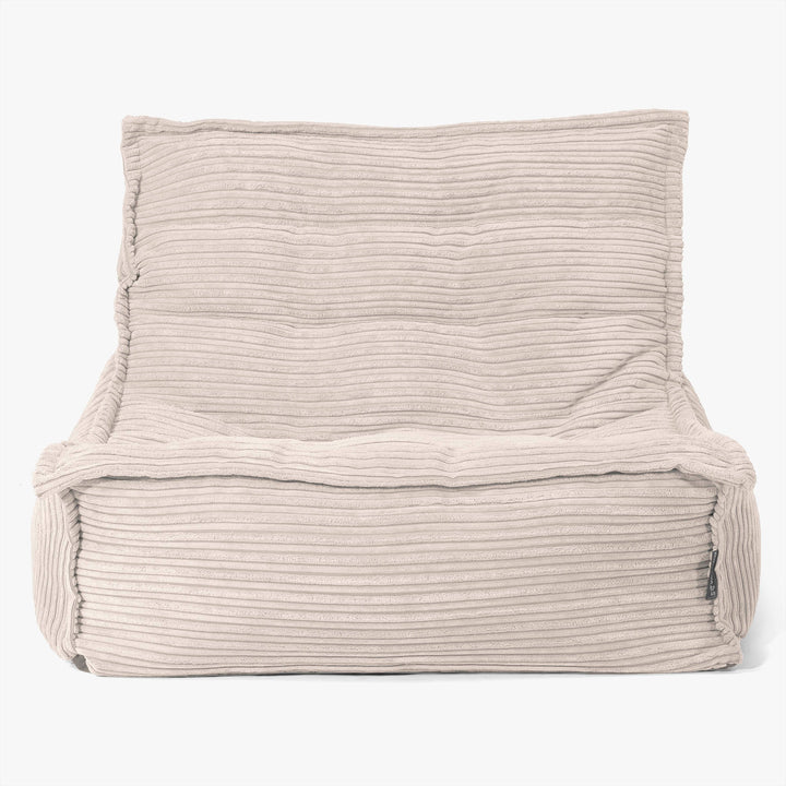Oliver Floor Bean Bag Chair - Cord Ivory 02