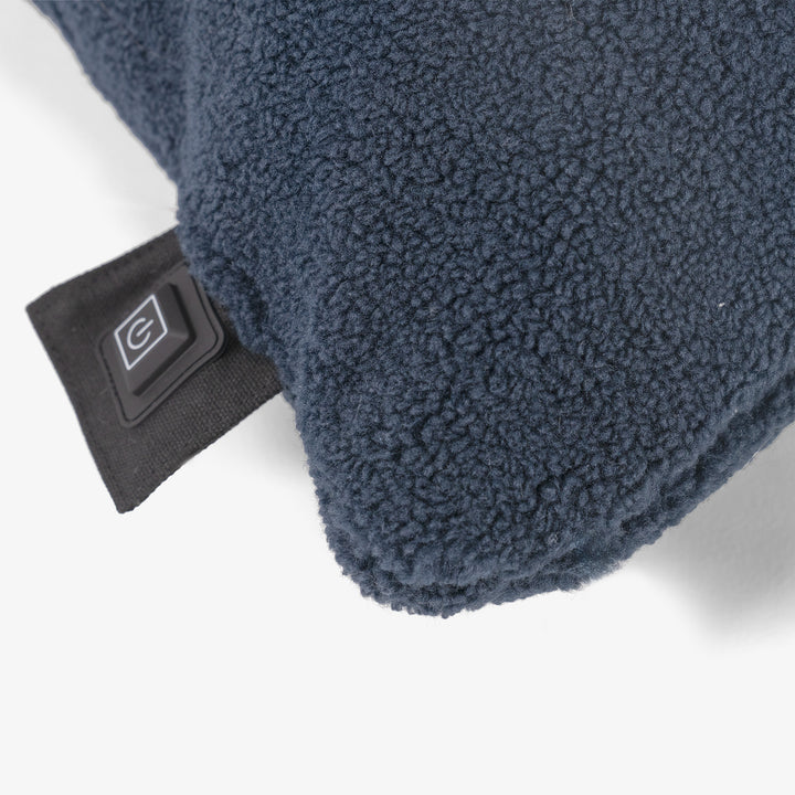 Vyhrievaný vankúš 45 x 45cm - Sherpa Námornícka modrá 02