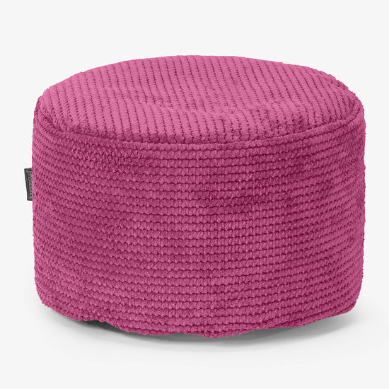 Malá okrúhla podnožka - Pom Pom Ružová 01