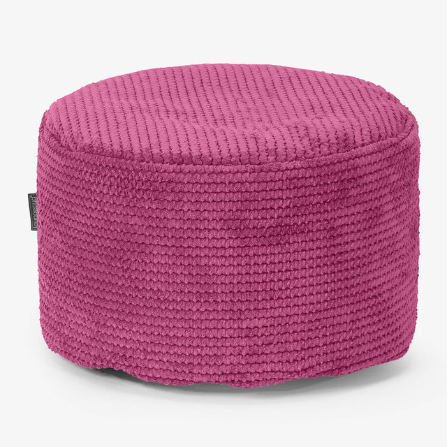 Malá okrúhla podnožka - Pom Pom Ružová 01