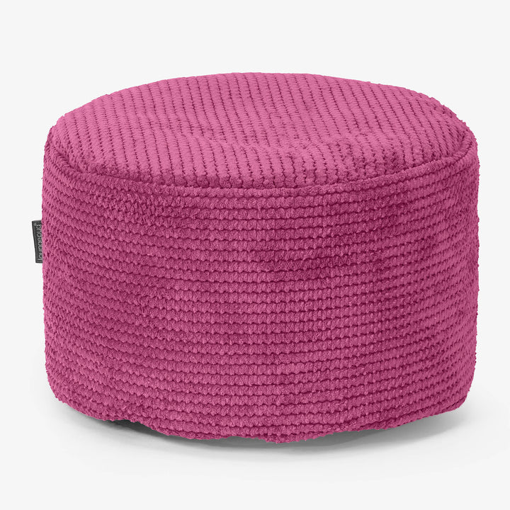 Malá okrúhla podnožka - Pom Pom Ružová 01