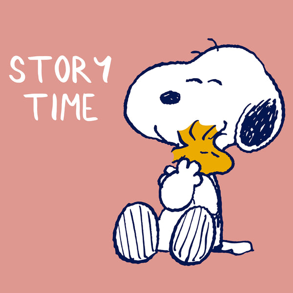 Snoopy Detský útulný vankúš s vysokým operadlom - Story Time Fabric Close-up Image
