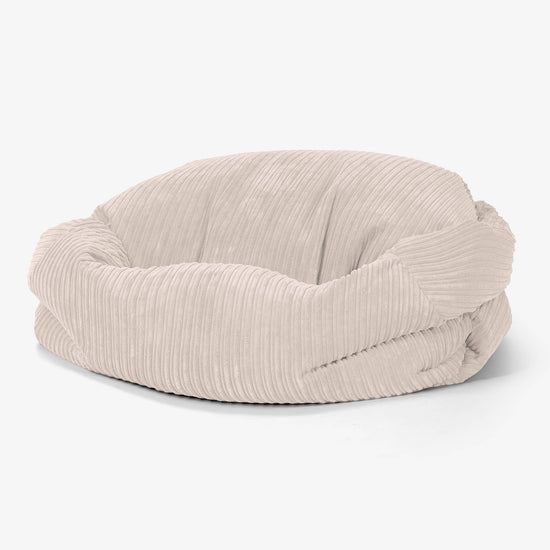 Pohovka sedací vak Sabine - Menčester Slonovinová 01