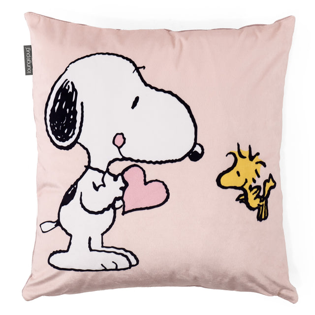 Snoopy Dekoračný poťah na vankúš 47 x 47 cm - Snoopy & Woodstock 01