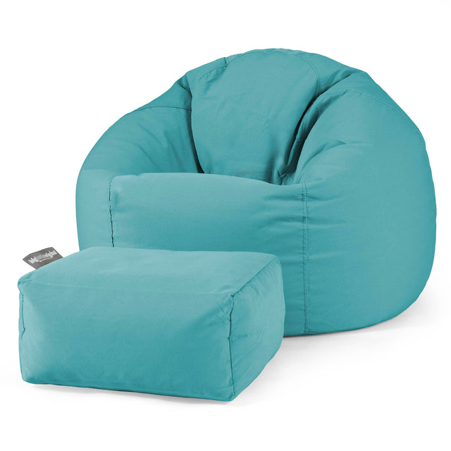 SoleiStorm™ Ultra 2000 h+ Klasická stolička sedací vak - Olefin Cyanová 02