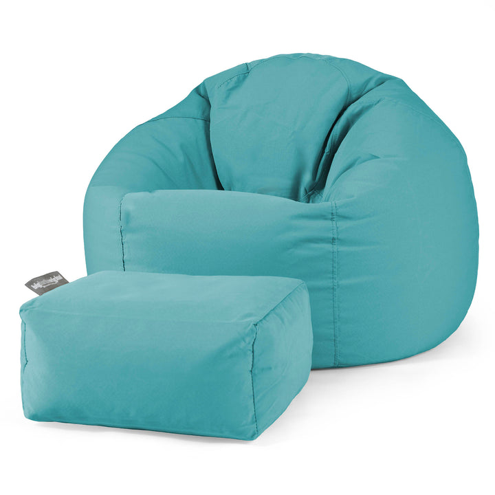 SoleiStorm™ Ultra 2000 h+ Klasická stolička sedací vak - Olefin Cyanová 02