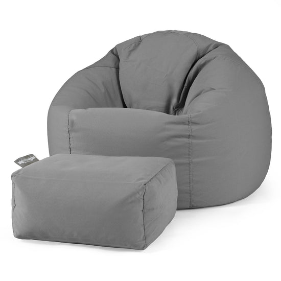 SoleiStorm™ Ultra 2000 h+ Klasická stolička sedací vak - Olefin Stredne šedá 02