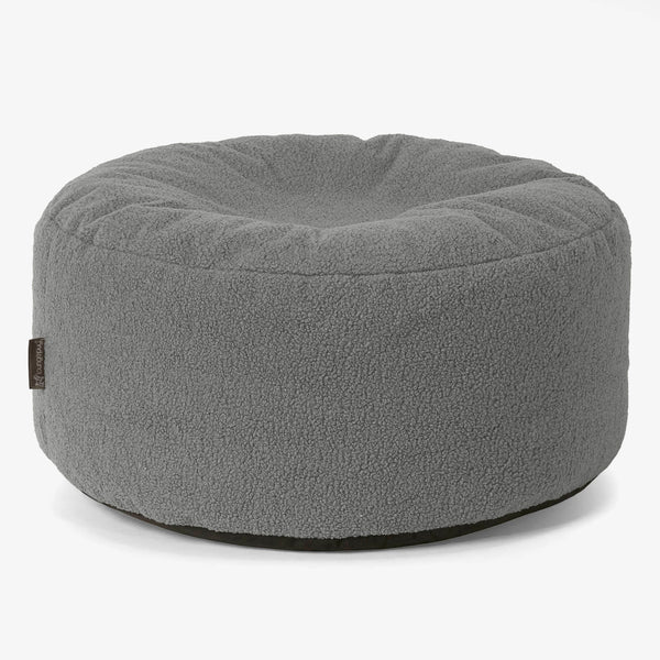 Velká okrúhla taburetka - Buklé Šedá 01