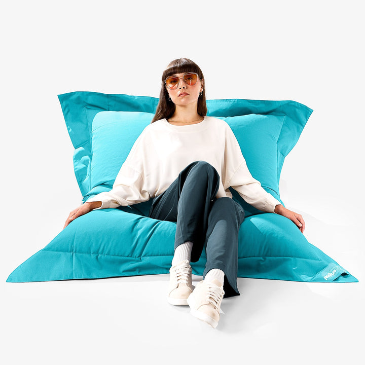 SoleiStorm™ Ultra 2000 h+ Obrovský sedací vak XXL - Olefin Cyanová 01