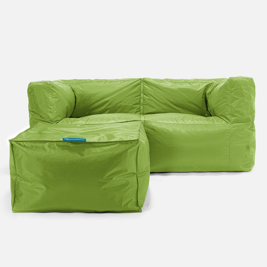 2-miestna modulárna pohovka sedací vak - SmartCanvas™ Limetková 02