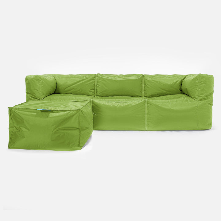 3-miestna modulárna pohovka sedací vak - SmartCanvas™ Limetková 02