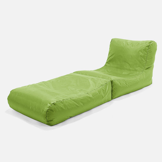 Ležadlo na opaľovanie sedací vak - SmartCanvas™ Limetková 02