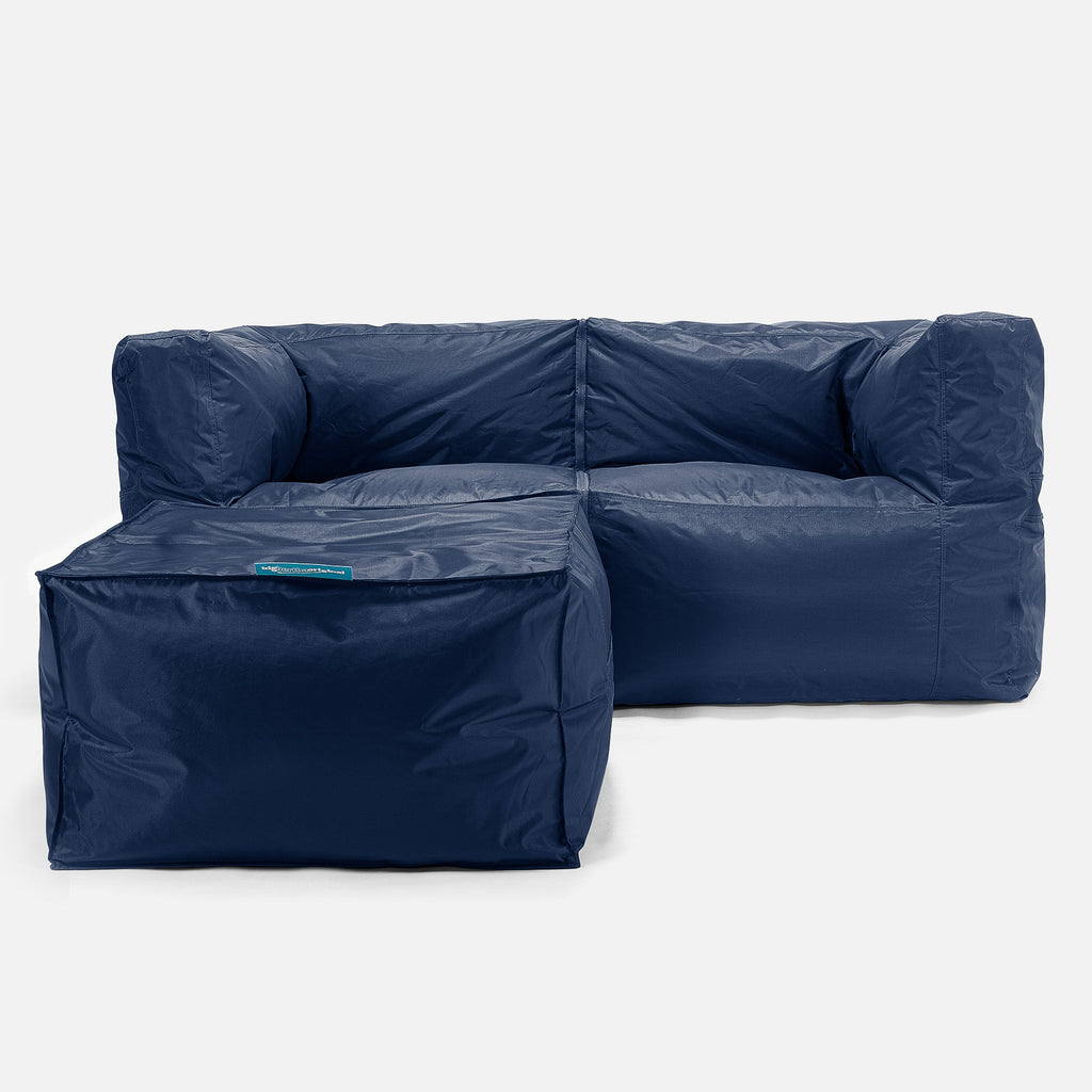 2-miestna modulárna pohovka sedací vak - SmartCanvas™ Námornícka modrá 02