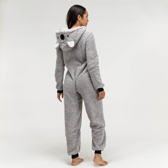 Dámsky zvierací flísový overal Onesie s kapucňou - Medvedík koala 06