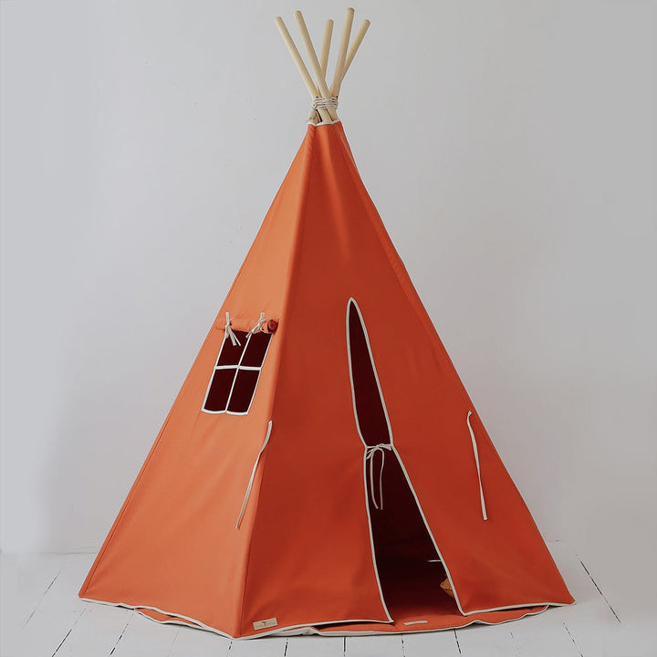 Detský vnútorný stan Teepee - Oranžová 02
