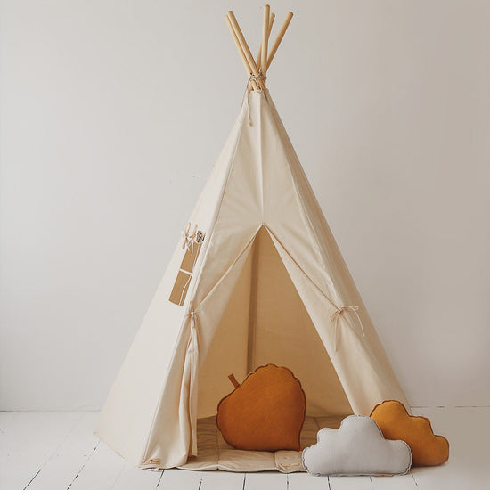 Detský vnútorný stan Teepee - Smotanová 04