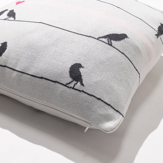 Dekoračný poťah na vankúš 47 x 47 cm - Bavlna 100% Vták 02