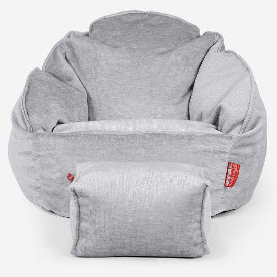 Bublinková stolička sedací vak - Ženilka Šedá 02