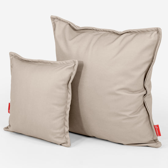 Dekoračný poťah na vankúš 47 x 47 cm - Vegánska koža Slonovinová 02