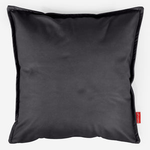 Extra veľký dekoračný poťah na vankúš 70 x 70 cm - Vegánska koža Čierna