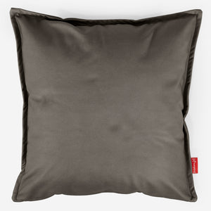 Extra veľký dekoračný poťah na vankúš 70 x 70 cm - Vegánska koža Šedá