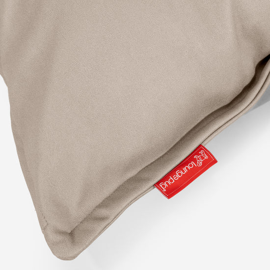 Extra veľký dekoračný poťah na vankúš 70 x 70 cm - Vegánska koža Slonovinová 03