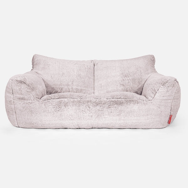 Pohovka sedací vak Josephine - Falošná králičia kožušina Prašná ružová 01