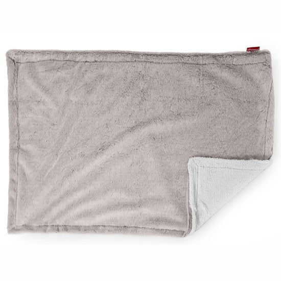 Deka / prikrývka Sherpa - Falošná králičia kožušina Svetlošedá 03