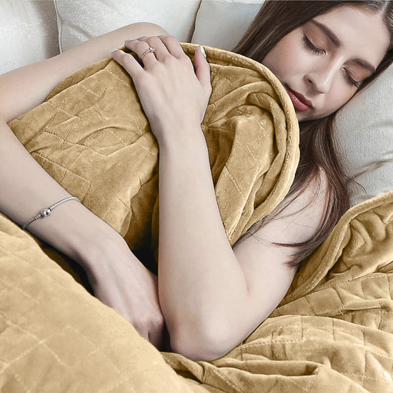 Záťažová deka pre dospelých - Flanelový flís Norková 05