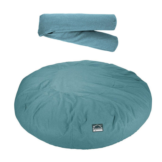 Pohovka sedací vak z pamäťovej peny CloudSac 5000 XXXXXL Titanic - Interalli vlna Cyanová 07