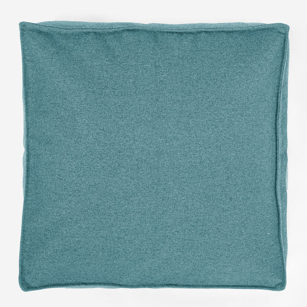 Veľký podlahový vankúš - Interalli vlna Cyanová Fabric Close-up Image