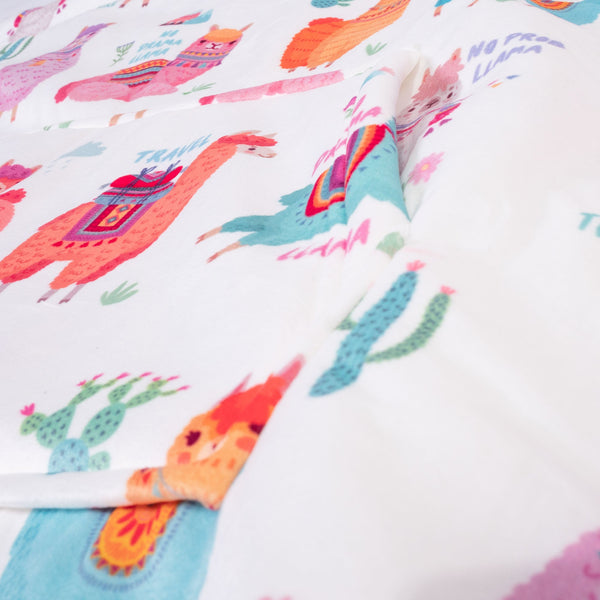 Nadrozmerná mikina s kapucňou a dekou pre mužov alebo ženy - Jemné Lama Fabric Close-up Image