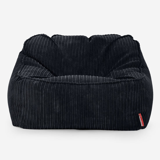 Kreslo sedací vak Sloucher - Menčester Čierna 01