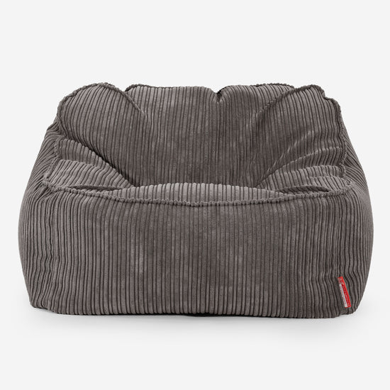 Kreslo sedací vak Sloucher - Menčester Grafitová šedá 01