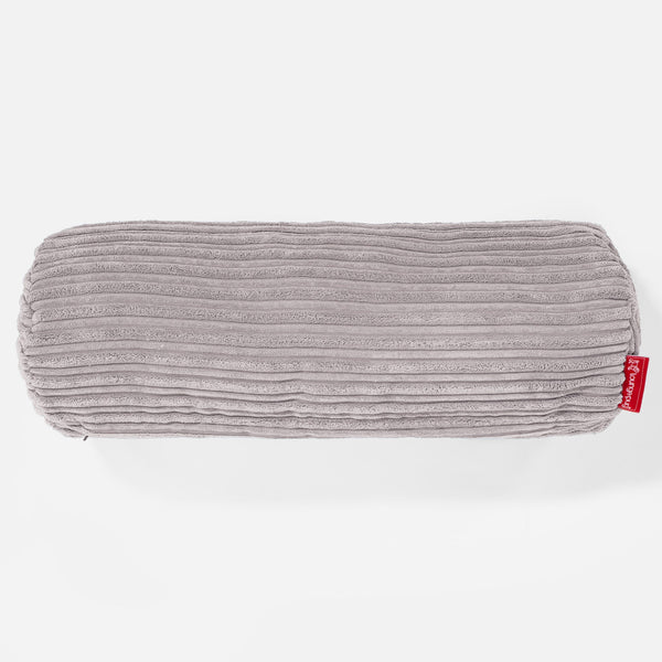 Dekoračný valčekový poťah na vankúš 20 x 55 cm - Menčester Hliníkovo strieborná 01