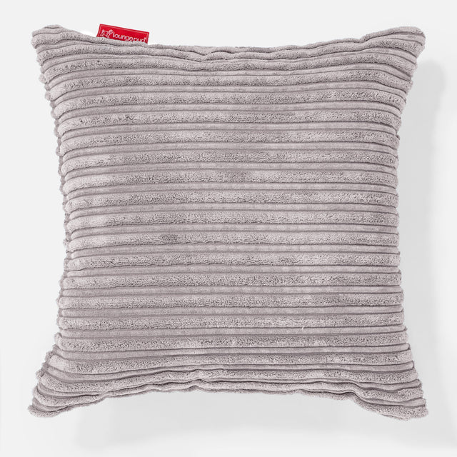 Extra veľký dekoračný poťah na vankúš 70 x 70 cm - Menčester Hliníkovo strieborná 01